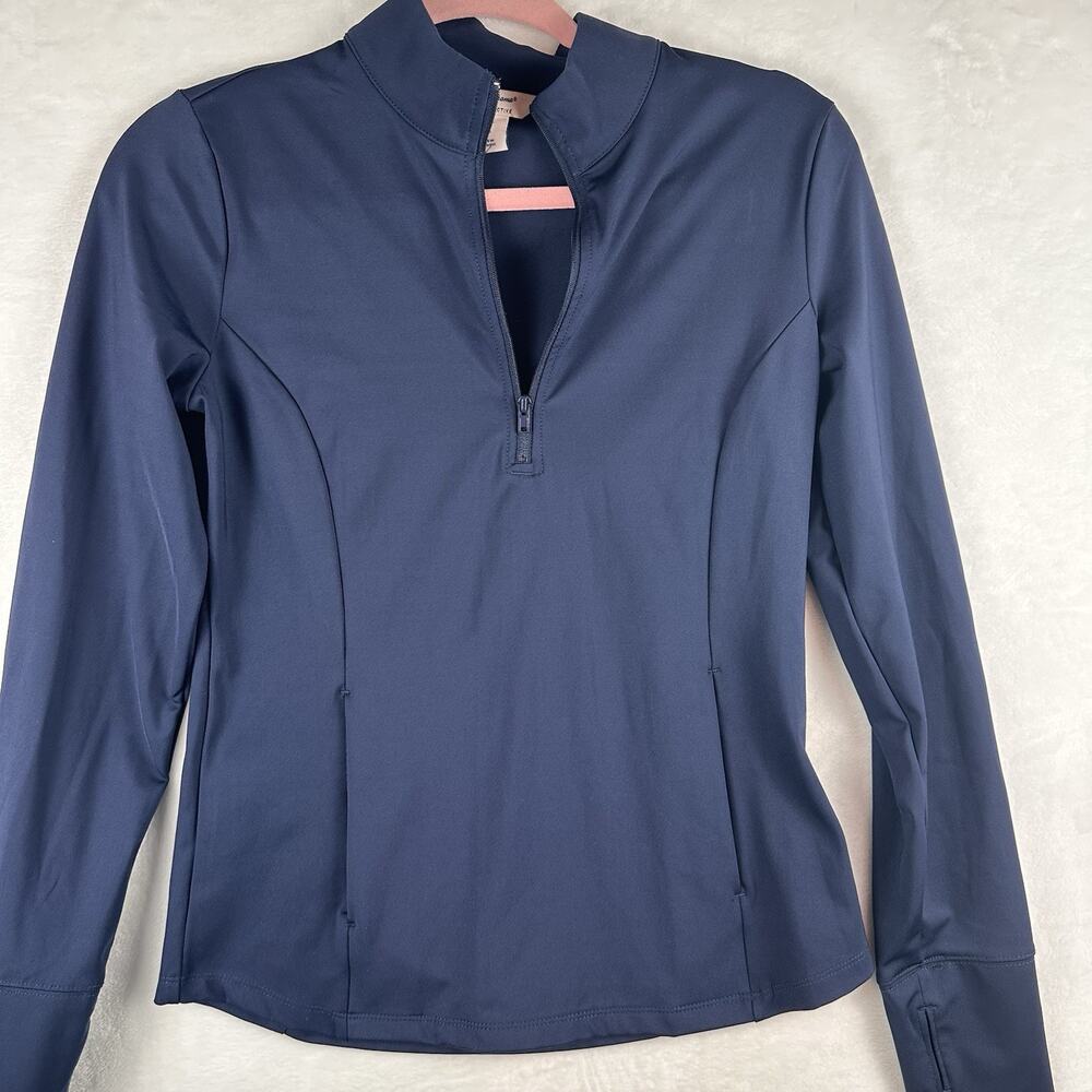Tommy Bahama Everyday Active Women’s S Navy 1/4 Zip UPF 50 Golf Tennis Top